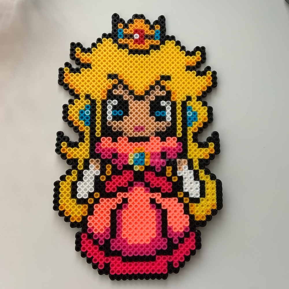 Princess Peach Perler